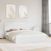 vidaXL Lit de Rangement Blanc 200 x 200 cm Bois d'ing&eacute;nierie