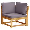 vidaXL Salon de jardin 6 pcs avec coussins bois d'acacia solide