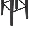 vidaXL Tabourets de bar lot de 2 noir MDF