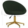 vidaXL Chaise de salle &agrave; manger Vert fonc&eacute; Velours