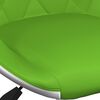 vidaXL Chaises &agrave; manger pivotantes lot de 4 vert et blanc similicuir