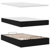 vidaXL Cadre de lit ottoman avec matelas noir 120x190 cm velours