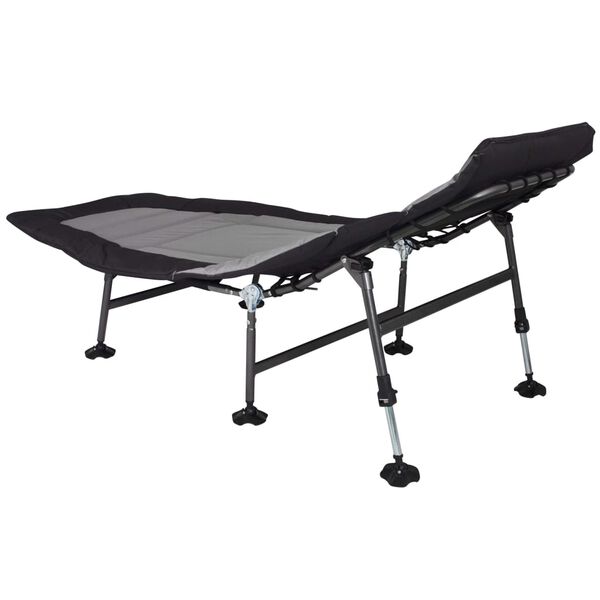 Eurotrail Lit de camping Royal Gris et noir