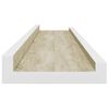 vidaXL &Eacute;tag&egrave;res murales 2 pcs blanc et ch&ecirc;ne sonoma 80x9x3 cm