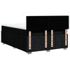 vidaXL Sommier &agrave; lattes de lit avec matelas Noir 160x200 cm Tissu