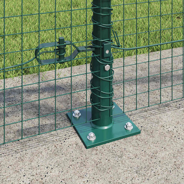 vidaXL Poteau de cl&ocirc;ture. Vert 25 x 1 m (25 x 25 mm treillis) Acier