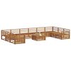 vidaXL Ensembles de canap&eacute;s 11 pcs Naturel Bois d'Acacia Massif