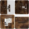 vidaXL Ensemble de mobilier de salle de bain 2 pcs Ch&ecirc;ne fum&eacute;