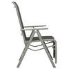 vidaXL Chaises de jardin lot de 2 Textil&egrave;ne et aluminium Argent&eacute;
