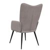 vidaXL Chaise de relaxation Taupe Tissu