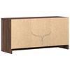 vidaXL Meuble TV avec LED ch&ecirc;ne marron 100x34x50 cm bois d'ing&eacute;nierie