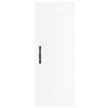 vidaXL Armoire murale blanc brillant 34,5x34x90 cm bois d'ing&eacute;nierie