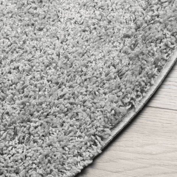 vidaXL Tapis shaggy PAMPLONA poils longs moderne gris &Oslash; 100 cm