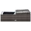 vidaXL Salon de jardin 2 pcs avec coussins R&eacute;sine tress&eacute;e Gris