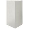 vidaXL Jardini&egrave;re triangulaire 50x43x75 cm acier inoxydable