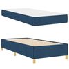 vidaXL Cadre de lit avec matelas Bleu 90 x 190 cm tissu