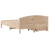 vidaXL Cadre de lit sans matelas 135x190 cm bois de pin massif