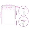 vidaXL Store enrouleur occultant largeur du tissu 95,7 cm polyester