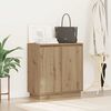 vidaXL Buffet LED Ch&ecirc;ne artisanal 71 x 34,5 x 75 cm Bois d'ing&eacute;nierie