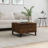 vidaXL Table basse ch&ecirc;ne marron 55x55x36,5 cm bois d'ing&eacute;nierie