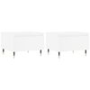 vidaXL Tables basses 2 pcs blanc 50x46x35 cm bois d'ing&eacute;nierie