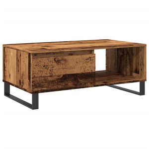 vidaXL Table basse vieux bois 90x50x36,5 cm bois d'ing&eacute;nierie