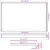 vidaXL Appui de fen&ecirc;tre Bois Brun 60 x 50 x 4,5 cm PVC