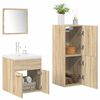 vidaXL Ensemble de meubles de salle de bain 4 pcs ch&ecirc;ne sonoma