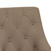 vidaXL Chaise pivotante de bureau Taupe Tissu