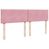 VidaXL Cadre de lit ottoman avec matelas rose 160x200 cm velours