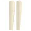 vidaXL T&ecirc;te de lit avec oreilles Cr&egrave;me 203x23x118/128 cm Similicuir