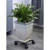 Nature Support roulant r&eacute;glable pour plantes 4 bras M&eacute;tal Noir