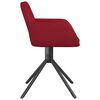 vidaXL Chaises pivotantes &agrave; manger lot de 2 Rouge bordeaux Velours