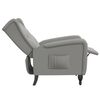 vidaXL Fauteuil inclinable Gris clair Velours