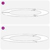 vidaXL adapt&eacute; pour anneaux d'arbre plats 5 pcs Vert olive &Oslash;60 / 90 cm