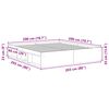 vidaXL Cadre de lit sans matelas noir 200x200 cm