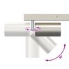 vidaXL Spot de plafond Nickel 73 x 5,5 x 16,5 cm M&eacute;tal