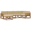 vidaXL Ensemble de canap&eacute;s d'ext&eacute;rieur 6 pc Naturel et Beige