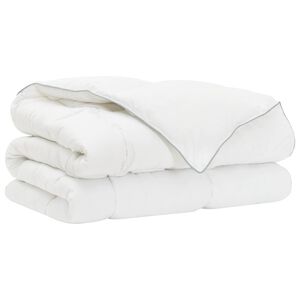 vidaXL Duvet d'hiver Blanc 135 x 200 cm Bambou