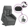 vidaXL Fauteuil inclinable Gris fonc&eacute; Tissu