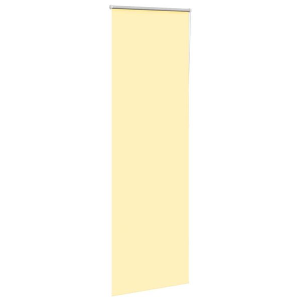 vidaXL Store enrouleur occultant jaune largeur du tissu 70,7 cm