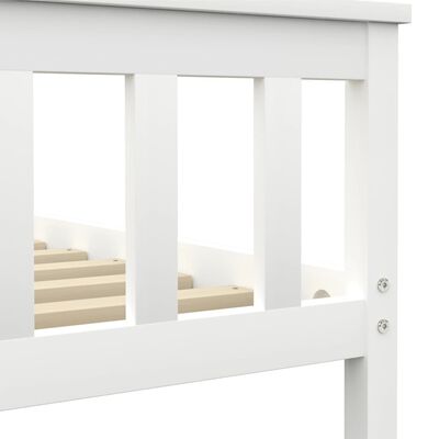 vidaXL Cadre de lit sans matelas blanc bois massif de pin 180x200 cm