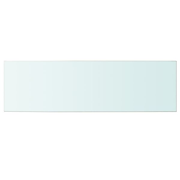 vidaXL Panneaux d'&eacute;tag&egrave;re 2 pcs Verre Transparent 100 x 30 cm