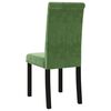 vidaXL Chaises &agrave; manger lot de 2 vert fonc&eacute; velours