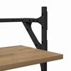 vidaXL Ensemble d'&eacute;tag&egrave;res murales avec &eacute;tag&egrave;re 6 pcs Ch&ecirc;ne artisanal