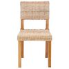 vidaXL Chaise de salle &agrave; manger 2 pcs Naturel 46 x 55 x 84 cm
