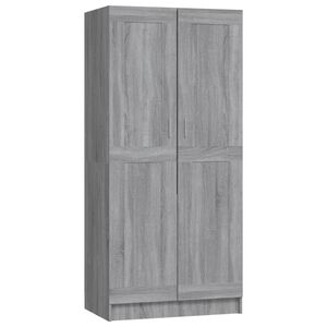 vidaXL Garde-robe Sonoma gris 82,5x51,5x180 cm Bois d'ing&eacute;nierie