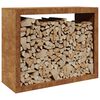 VidaXL &Eacute;tag&egrave;re &agrave; bois 100x40x80 cm acier r&eacute;sistant aux intemp&eacute;ries