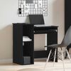 vidaXL Bureau avec &eacute;tag&egrave;res noir 84x40x78 cm bois d'ing&eacute;nierie