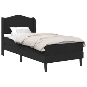 vidaXL Cadre de lit avec t&ecirc;te de lit Noir 100 x 200 cm Simili cuir